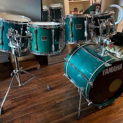 Yamaha Stage Custom 1990s Marina Green (8/10/12/14/20) + Hardware image 2