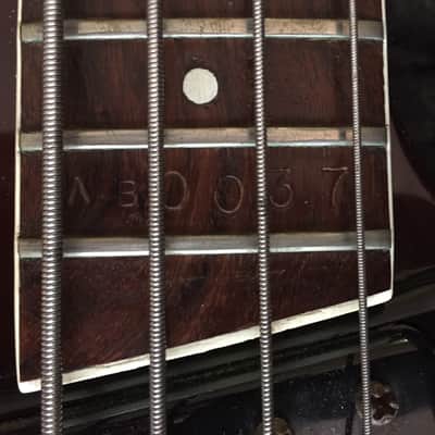 Mosrite 350 Stereo Bass '70s Burgundy image 4