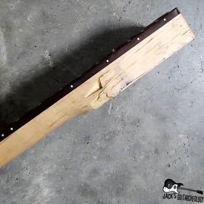 2 pc. Maple / Rosewood S-Style Guitar Neck w/ Hockey Stick Headstock & Black Tuners (1990s) image 8