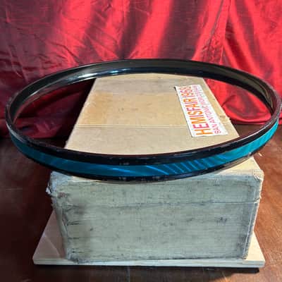 SONOR Blue Satin Flame Steel Bass Drum Hoop 20". **RARE** image 3