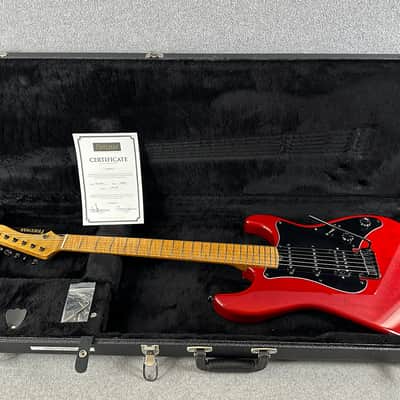 Friedman Vintage-S HSS  2021 - Tansparent Red w Flame Maple Fingerboard