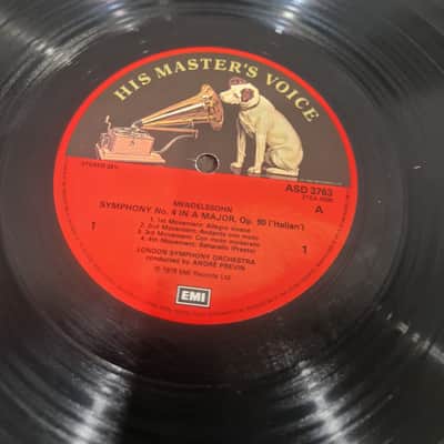 Mendelssohn - Symphony No. 4 "Italian", Overtures The Hebrides, Ruy Blas & A Midsummer Night's Dream Vinyl – Vinyl Record - Good image 4