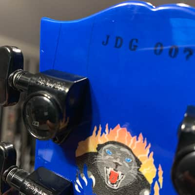 STINGER 🐈🕷️! 2015 Gibson Custom Shop Les Paul Custom Quilt Top M2M Made To Measure Blue Widow Burst Trans Aqua Black Fretboard Bare Knuckel Juggernaut Blackout Special Order Figured F Q 5A 7A Abalone Inlay Blueberry Cobalt image 19