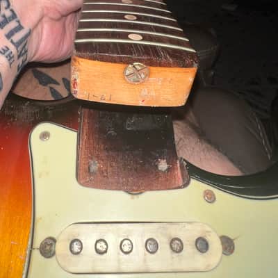 Vintage 1961 Slab Board Fender Stratocaster image 25