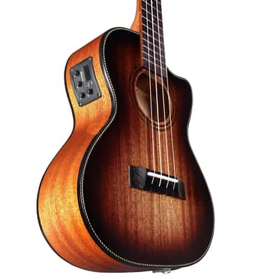 Alvarez AU66TCESHB Artist Tenor Cutaway Acoustic-Electric Ukulele (Shadowburst) image 5