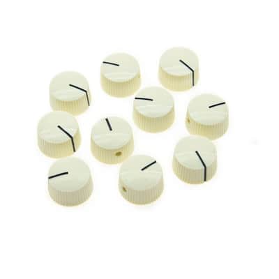 10pcs Ivory Vintage Style Barrel Guitar AMP Knob Amplifier Knobs image 1