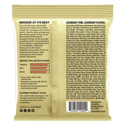 Ernie Ball 2004 Earthwood 80/20 Bronze Light 11-52 image 2