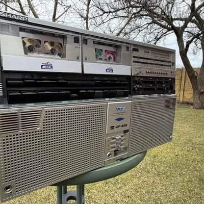 Sharp GF-666Z Rare Vintage Boombox Serviced Warranty Working Cassette Radio image 24