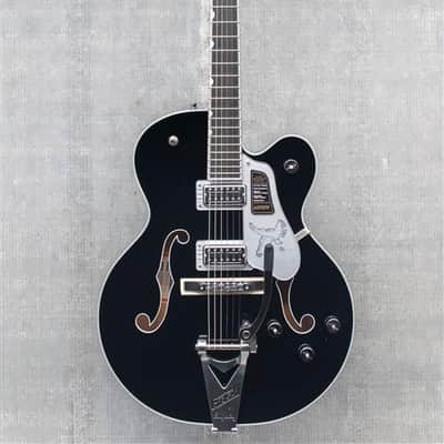 Gretsch Falcon Hollow Body with String-Thru Bigsby and Chrome Hardware Ebony Fingerboard Black image 3