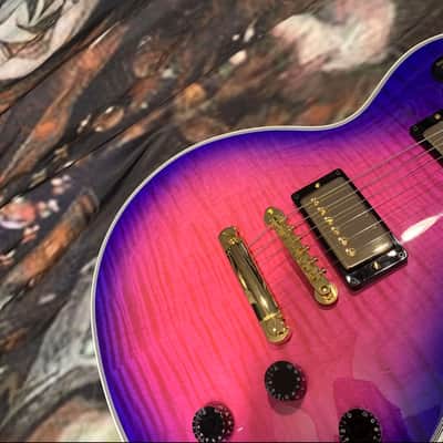 Rare Gibson Les Paul Custom Axcess Neon Burst 2024 - Bengal Burst image 9
