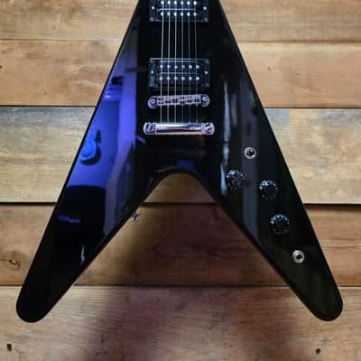 2023 Gibson USA 80's Flying V (Pre-Owned) - Black w/ Hard Case image 2