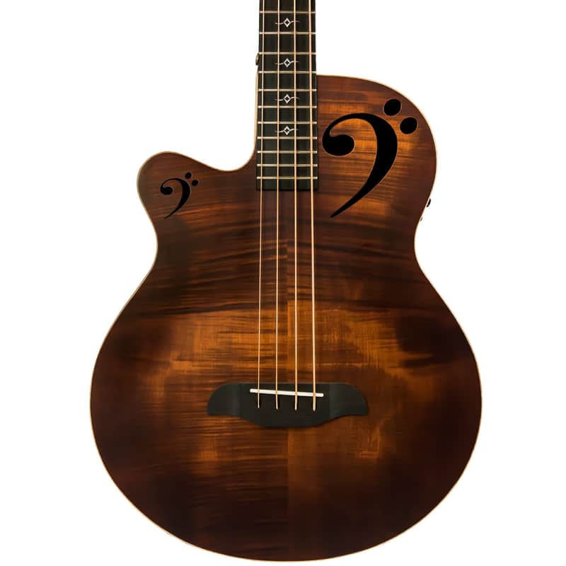 Sawtooth Rudy Sarzo Signature (Autographed) Left-Handed Acoustic-Electric Bass Guitar image 1