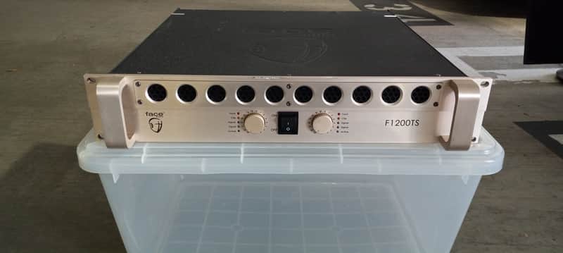 POWER AMPLIFIER - 1200W @ 4Ω Two-Channel, Professional Grade, Face Audio image 1