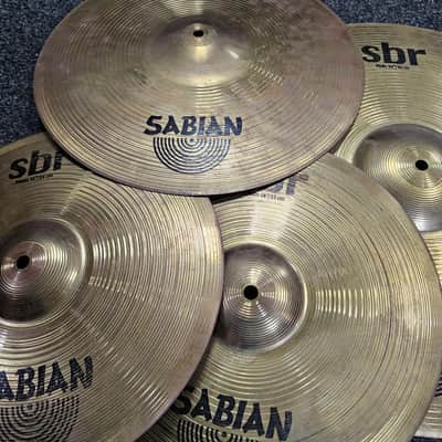 Sabian Cymbal Set SBR Inc Crash, Ride And Hi-hats USED! RKSBR110726 image 2