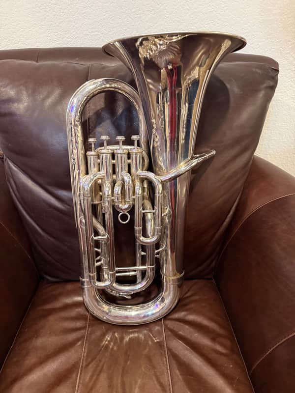 Yamaha YEP-321S Intermediate 4-Valve Euphonium 2010s - Silver-Plated image 1