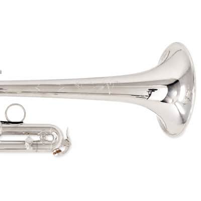 S.E. Shires Q15S Professional Eb/D Trumpet in Silver Plate SN Q8431 image 16
