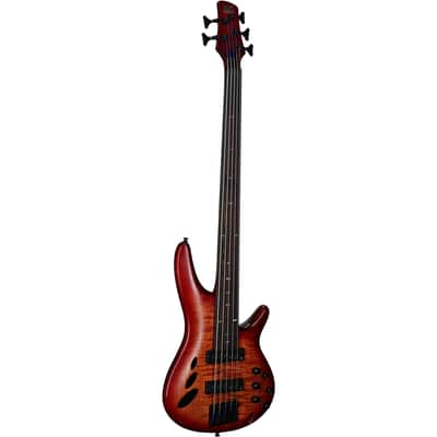 Ibanez SRD905F Bass Workshop Fretless Electric Bass, Brown Topaz image 2