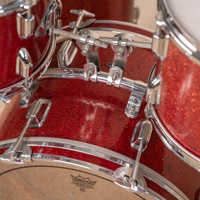 Vintage MIJ Red Sparkle Drum Set image 9