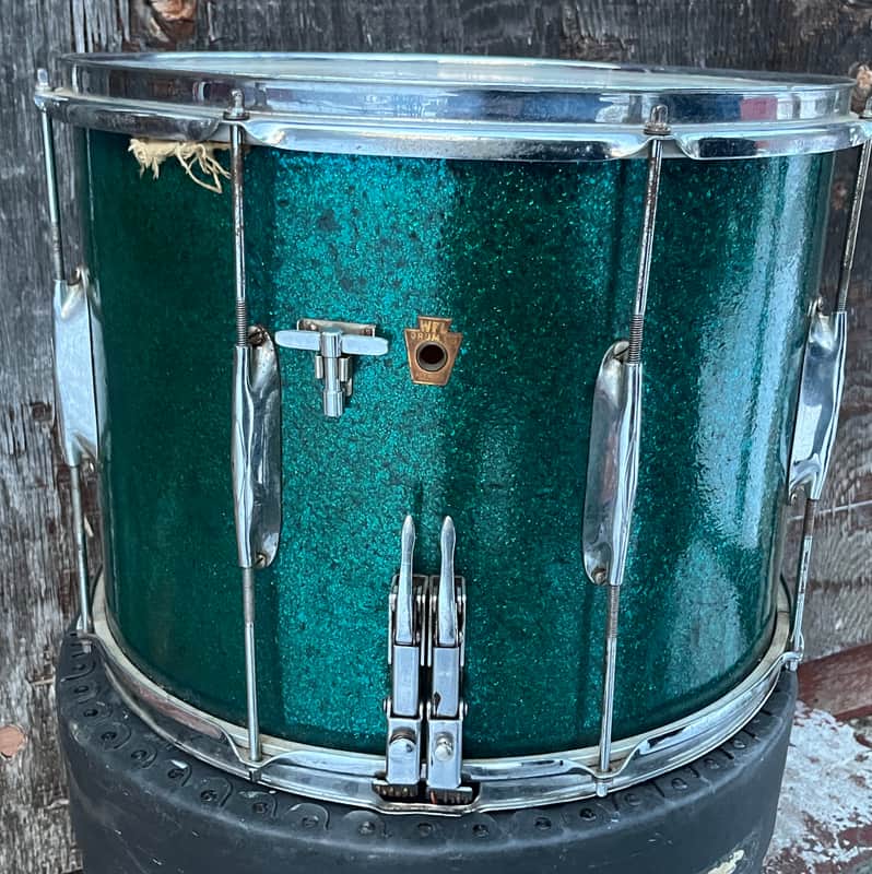 WFL/Ludwig 12 x 16 Dual Strainer Zephyr Lug Marching Snare image 1