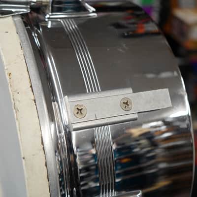 Vintage 1960s Rogers USA Chrome Timbales 13" & 14" No Stand image 13