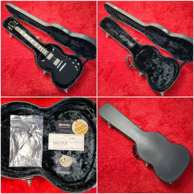 History SH-SG 2010 SG Standard Black - Heritage Wood - Original Hard Shell Case - Made By Fujigen in Japan MIJ image 25