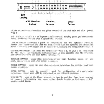 Cheetah SX16 Sampler Owners Manual image 4