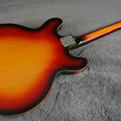 Firstman Semi Hollow Body 1960s rare - Sunburst Japan image 16