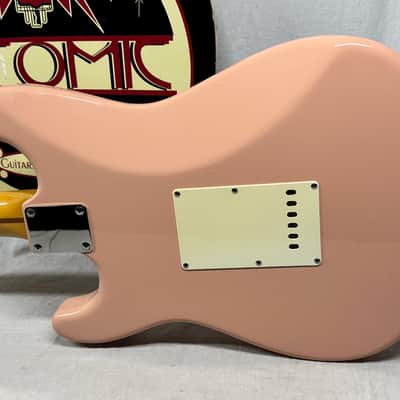 Fender ST-54 st54 1954 Reissue Stratocaster Guitar - MIJ Made In Japan 1996 - 1997 - Shell Pink / Maple neck image 11