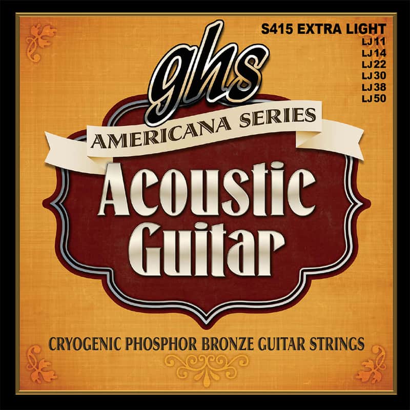 GHS Extra Light Americana Phosphor Bronze Acoustic - S415, 11-50 image 1
