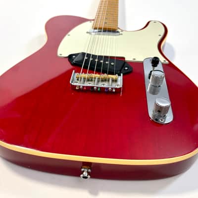 Fender Telecaster American Deluxe 2000 Crimson Red Transparent image 5