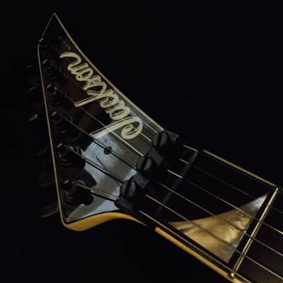 Jackson USA Custom Shop Randy Rhoads Custom 1988 Black/White Zebra w/ Lions Head Custom Graphic image 12