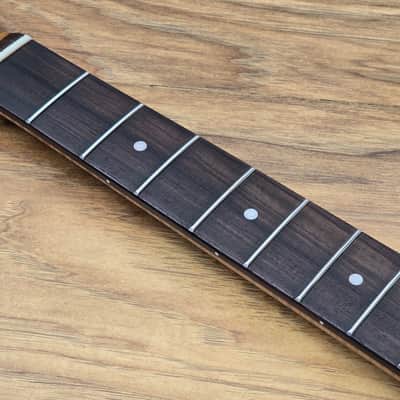 Telecaster Compatible Roasted Flame Maple and Rosewood Guitar Neck Satin image 4