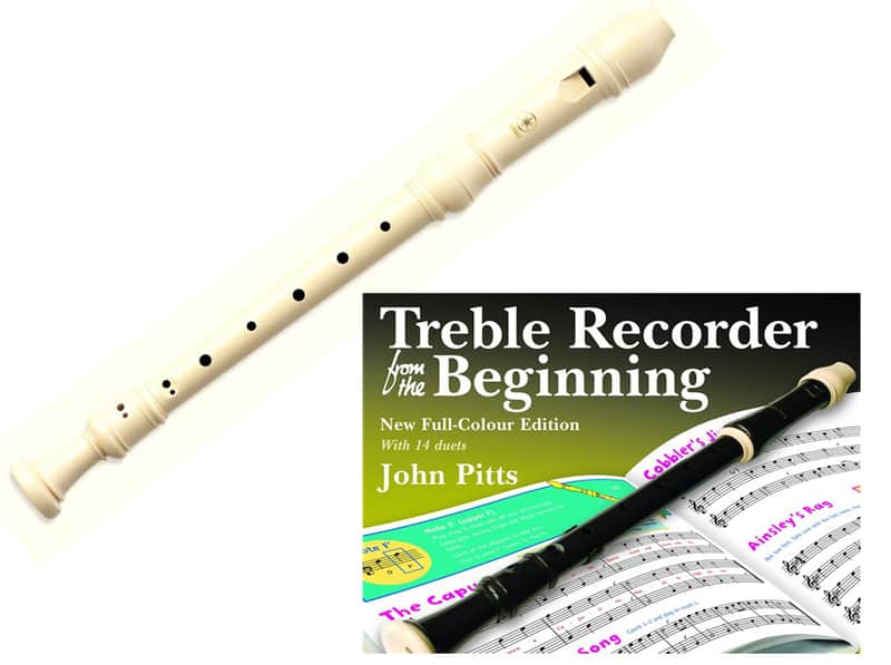 Yamaha YRA-28B III Baroque Alto/ Cream Treble Recorder With Book image 1