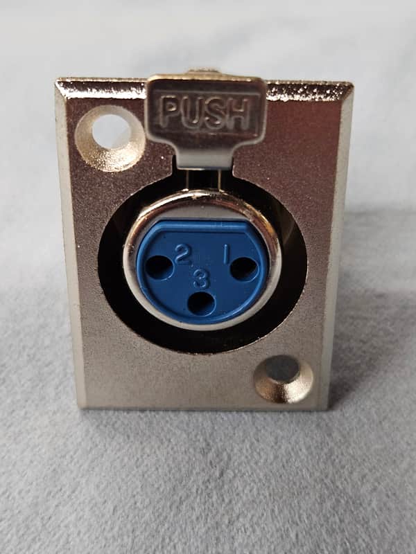 XLR female wall mount jack LOT of 9 - unbranded image 1
