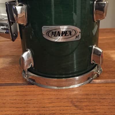 Mapex M Series 8 x 8 Inch Tom - Maple/Birch Shell in Green Lacquer - with Iso Mount image 2