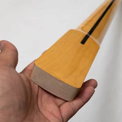 Fretless 4 String Jazz Bass Style Neck, Maple Neck Tree of Life Inlay image 5