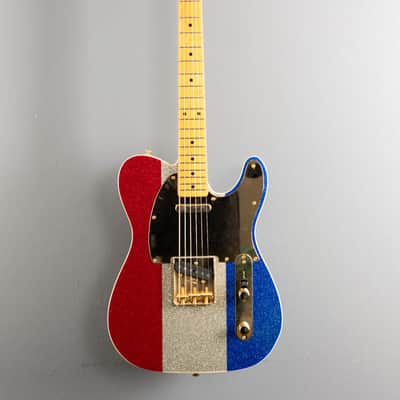 Fender Buck Owens Telecaster - Red, Silver and Blue Sparkle image 2