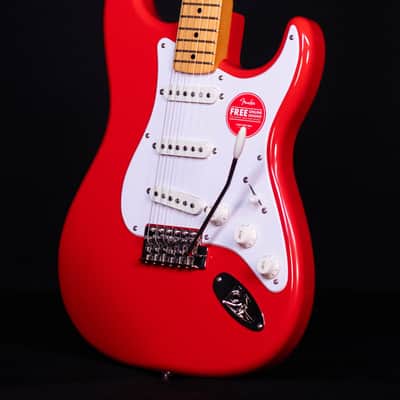 Squier Classic Vibe '50s Stratocaster, Maple FB, Fiesta Red image 2