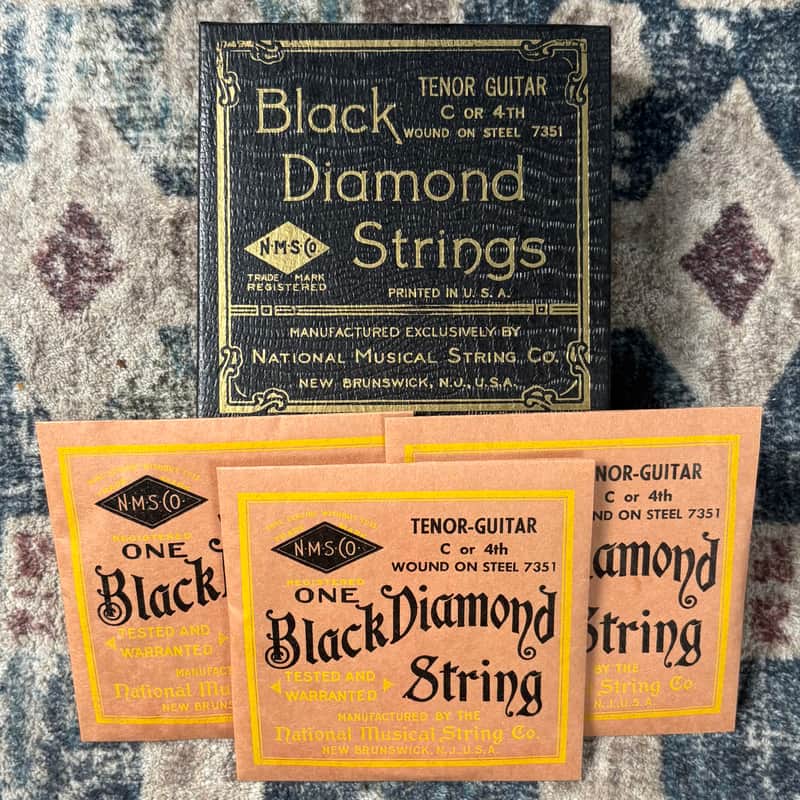 1930s Tenor Guitar C or 4TH Wound On Steel 7351 Vintage Guitars Strings! image 1