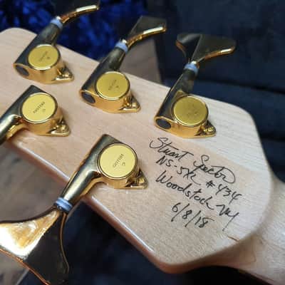 2018 Spector USA NS-5XL 5 String Electric Bass Mastergrade Buckeye Burl Top image 18