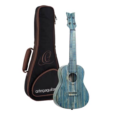 Ortega Bamboo Series Stonewashed Concert Ukulele w/Bag image 7