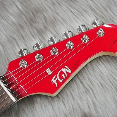 On Sale* Fujigen FGN Mustang JMG6R Candy Apple Red, Made in | Reverb