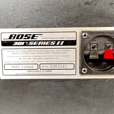 Bose 301 Series II Direct Reflecting Stereo Speakers Vintage image 15