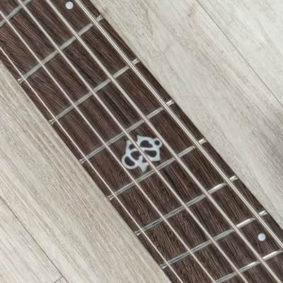 Spector NS Dimension 5 Multi-Scale 5-String Left-Handed Bass, Haunted Moss Matte image 6