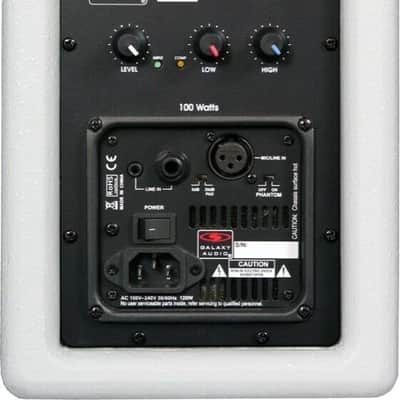 Galaxy Audio LA4DPMW 100 Watt Powered Line Array Speaker - White image 3