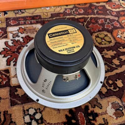 Vintage 1976 Celestion G12H Blackback 30w T1281 16ohm 12" Speaker 444 Cone 1970s image 1