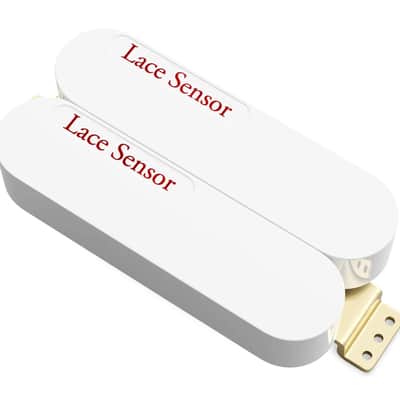 Lace Sensor Red/Red Dually Humbucker Pickup - White, 04503-01 image 1