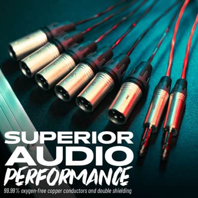 Gator CableWorks By Gator Cases Backline Series 6x2 Drop Snake - 30 Feet, (6) Channel | (2) Returns (GCWB-DS6X2-30) image 4