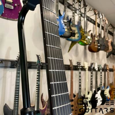 ESP LTD Alex Wade Signature AW-XJ7B Evertune Baritone 7-String Electric Guitar w/ Case (1348)-Open Grain Black Satin image 8