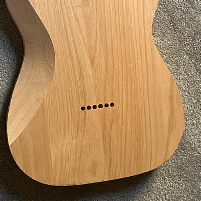 lefty Fender American mod shop Telecaster Deluxe guitar body unfinished image 9